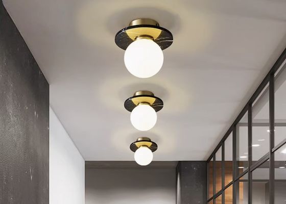 Natural marble Nordic villa corridor ceiling lamp designer homestay art creative personality corridor lamp