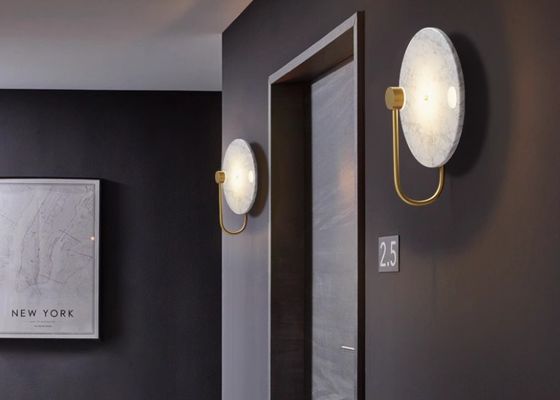 Post-modern simple marble wall lamp living room background wall coffee shop hotel staircase aisle lamp bedroom bedside lamp