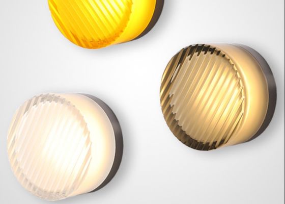 Modern simple hotel  bedroom mirror lamp round interior colorful wall lamp