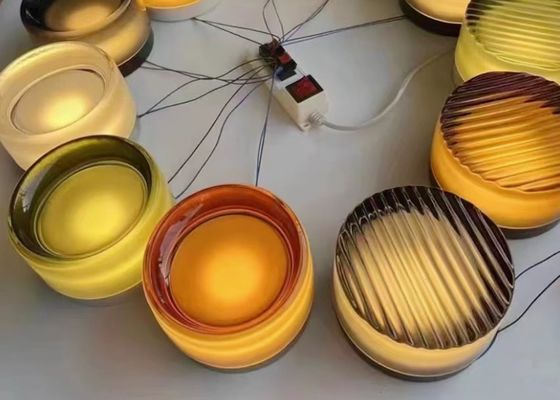 Modern simple hotel  bedroom mirror lamp round interior colorful wall lamp