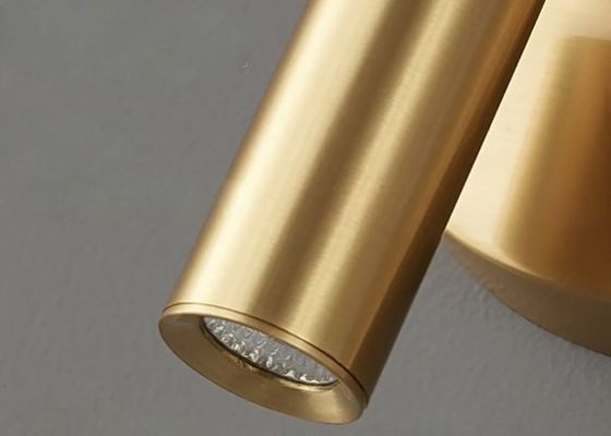 All-copper wall lamp simple bedside lamp background wall spotlight character art light luxury rotating wall lamp creative aisle lamp