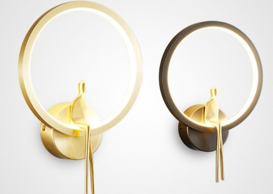 Minimalist copper wall lamp bedroom bedside lamp modern simple living room background wall lamp hotel villa stair corridor lamp