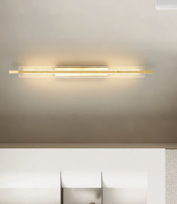 All-copper Italian wall lamp living room grille background wall lamp modern high-end light luxury minimalist long strip bedroom wall lamp