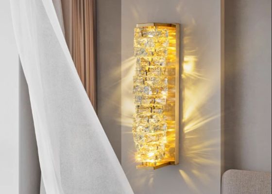 Wall lamp crystal living room bedroom TV background wall stairs balcony outdoor waterproof villa wall door lamp