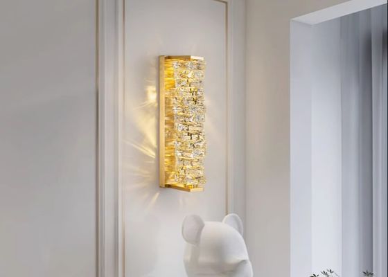 Wall lamp crystal living room bedroom TV background wall stairs balcony outdoor waterproof villa wall door lamp