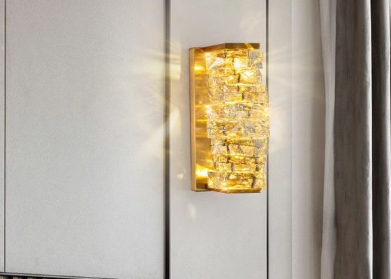 Wall lamp crystal living room bedroom TV background wall stairs balcony outdoor waterproof villa wall door lamp