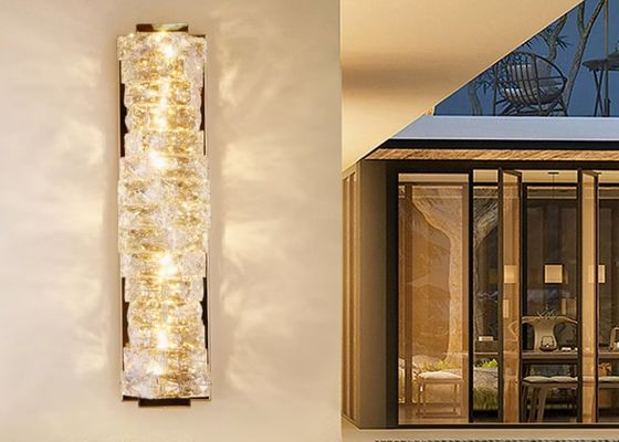 Wall lamp crystal living room bedroom TV background wall stairs balcony outdoor waterproof villa wall door lamp