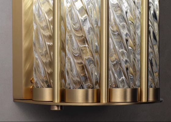 All-copper light luxury living room atmospheric wall lamp modern simple high-end hotel lobby corridor aisle background wall lamp