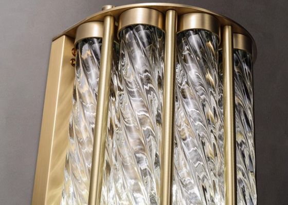 All-copper light luxury living room atmospheric wall lamp modern simple high-end hotel lobby corridor aisle background wall lamp