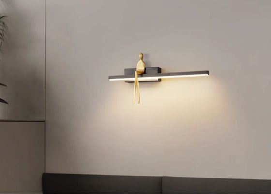 Copper wall lamp bedroom bedside creative background wall lamp Italian designer art figure shape decorative wall lamp