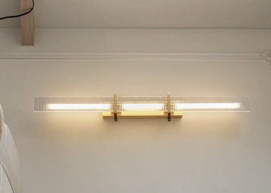 Nordic copper wall lamp modern simple bedroom bedside minimalist light luxury creative staircase corridor living room background wall lamp