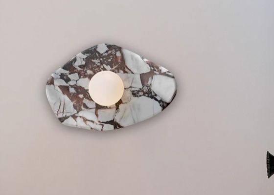 Modern simple marble creative wall lamp Italian bedroom entrance staircase study stone wall lamp