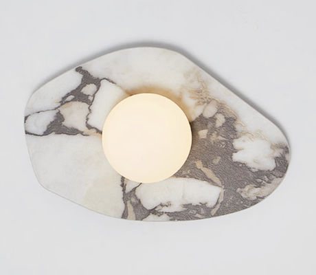 Modern simple marble creative wall lamp Italian bedroom entrance staircase study stone wall lamp