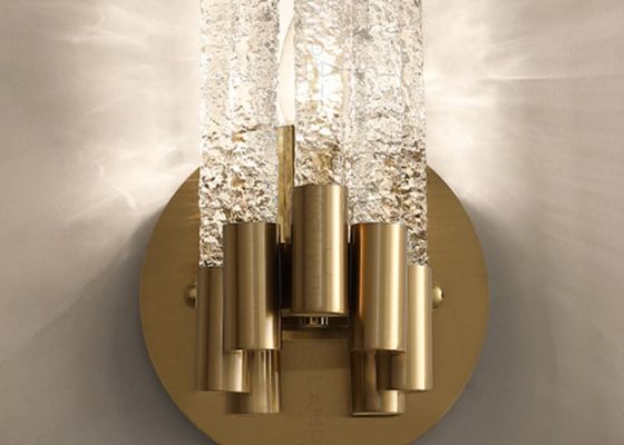 French style living room background wall crystal wall lamp corridor staircase aisle art lighting master bedroom bedside creative wall lamp