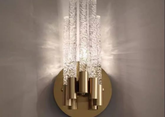 French style living room background wall crystal wall lamp corridor staircase aisle art lighting master bedroom bedside creative wall lamp