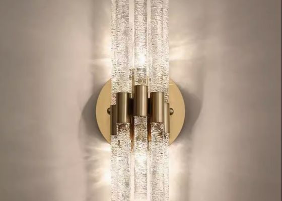 French style living room background wall crystal wall lamp corridor staircase aisle art lighting master bedroom bedside creative wall lamp
