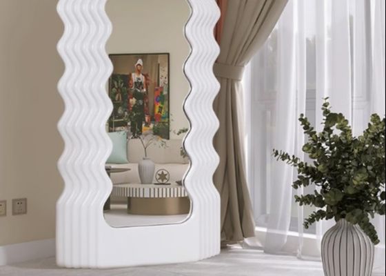 Same style ins style wave mirror Memphis floor lamp full body fitting mirror mirror atmosphere lamp