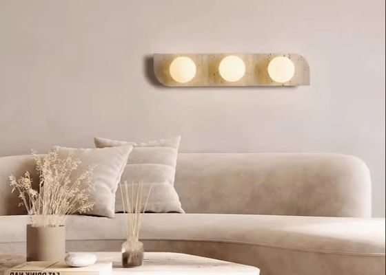 Yellow travertine wall lamp bedroom bedside living room background wall homestay corridor entrance staircase balcony lamp