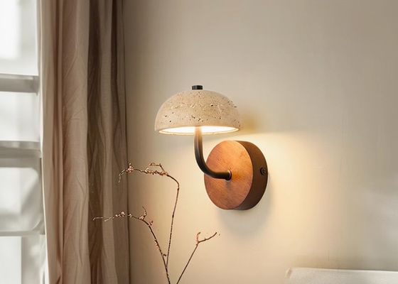 Yellow travertine wall lamp bedroom bedside living room background wall homestay corridor entrance staircase balcony lamp