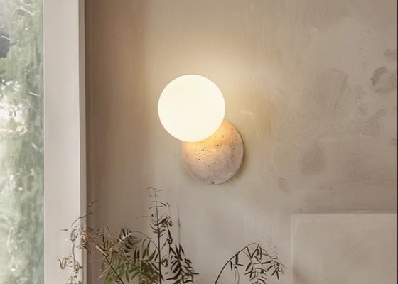 Yellow travertine wall lamp bedroom bedside living room background wall homestay corridor entrance staircase balcony lamp