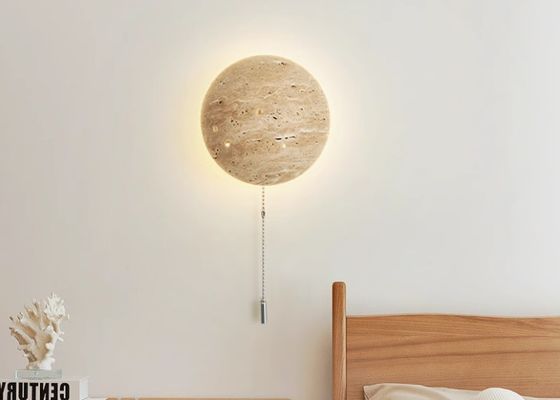 Yellow travertine wall lamp bedroom for home decorator interior stone wall lamp