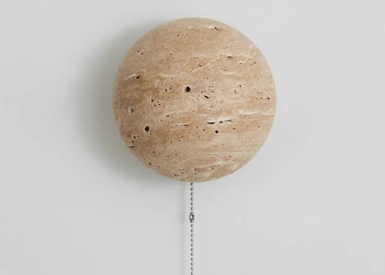 Yellow travertine wall lamp bedroom for home decorator interior stone wall lamp