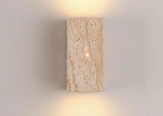 Yellow travertine good quality  bedroom for home decorator interior stone wall lamp