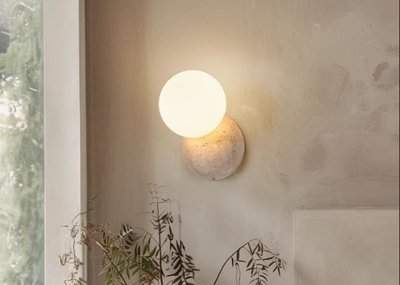 Yellow travertine good quality  bedroom for home decorator interior stone wall lamp