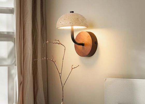 Yellow travertine good quality  bedroom for home decorator interior stone wall lamp