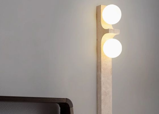 Yellow travertine wooden pendant lamp bedroom for home decorator interior stone pendant lamp