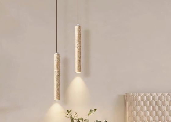 Yellow travertine wooden pendant lamp bedroom for home decorator interior stone pendant lamp