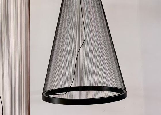 big designer pendant lamp black and gold led villa chandelier for hotel