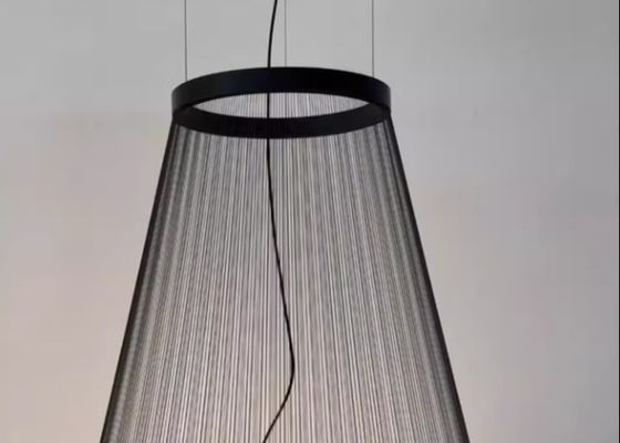 big designer pendant lamp black and gold led villa chandelier for hotel