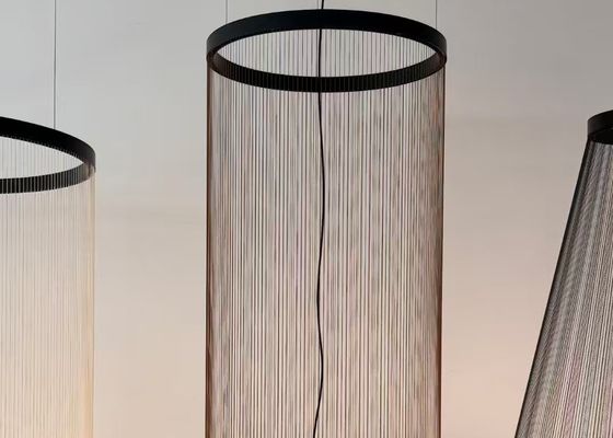 big designer pendant lamp black and gold led villa chandelier for hotel