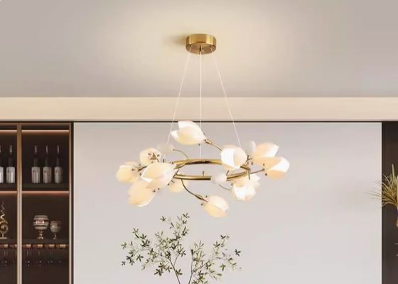 Flower Big Chandelier Interior Designer Ceramic Pendant Lamp Home Decoration For Dinning Room