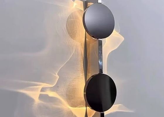 Nordic silver wall lamp modern simple bedroom bedside minimalist light wall lamp