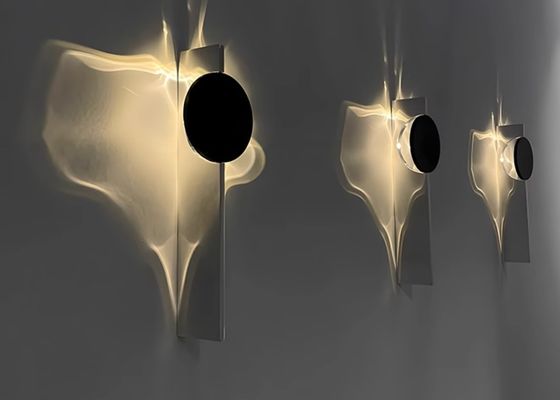 Nordic silver wall lamp modern simple bedroom bedside minimalist light wall lamp