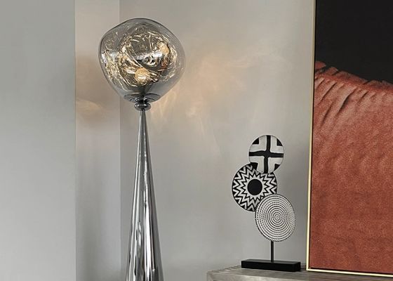 Nordic silver table lamp modern simple bedroom bedside ball light floor lamp