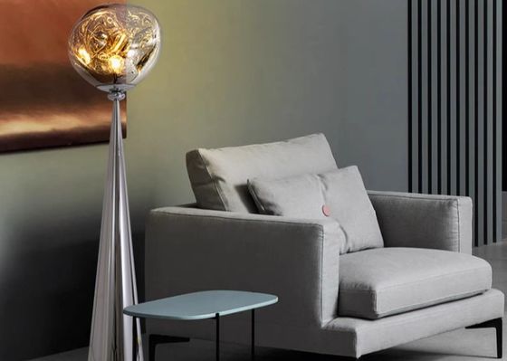 Nordic silver table lamp modern simple bedroom bedside ball light floor lamp