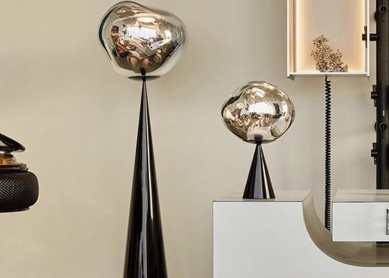 Nordic silver table lamp modern simple bedroom bedside ball light floor lamp