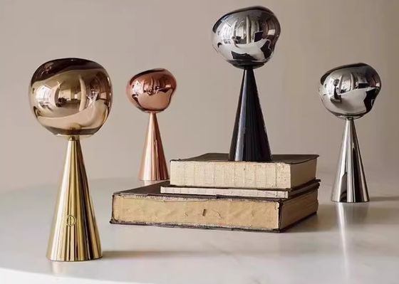 Nordic silver table lamp modern simple bedroom bedside ball light floor lamp