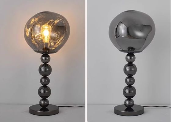 Nordic silver table lamp modern simple bedroom bedside ball light floor lamp