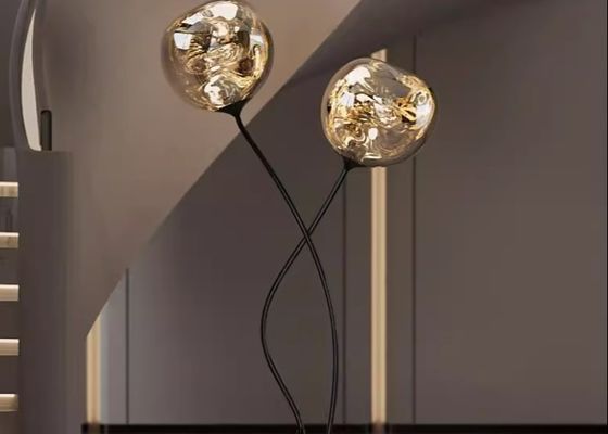 Nordic silver table lamp modern simple bedroom bedside ball light floor lamp