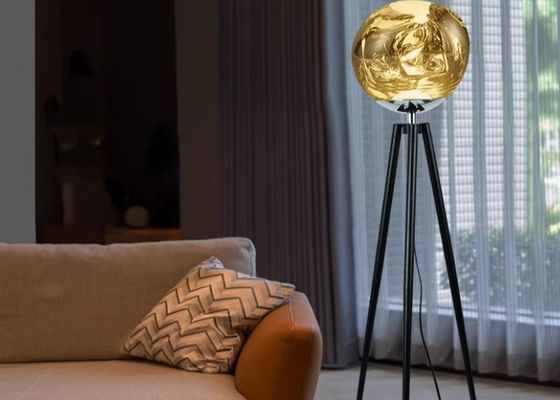 Nordic silver table lamp modern simple bedroom bedside ball light floor lamp