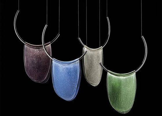 Modern art celebrity living room bedroom children's room designer recommended restaurant bar colored glass chandelier