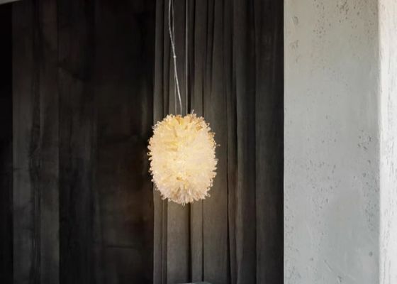 Brazil imported pure natural crystal stone lamp chandelier bedroom living room restaurant lamp simple American crystal lamp