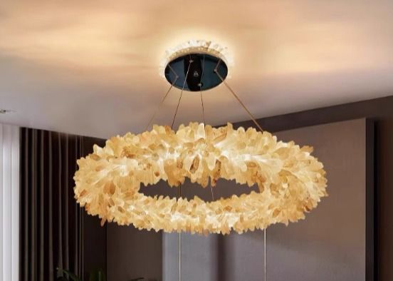 Brazil imported pure natural crystal stone lamp chandelier bedroom living room restaurant lamp simple American crystal lamp