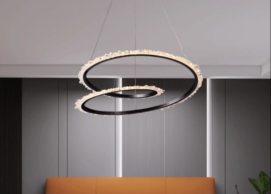 Brazil imported pure natural crystal stone lamp chandelier bedroom living room restaurant lamp simple American crystal lamp