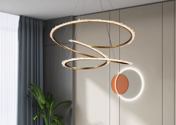 Brazil imported pure natural crystal stone lamp chandelier bedroom living room restaurant lamp simple American crystal lamp