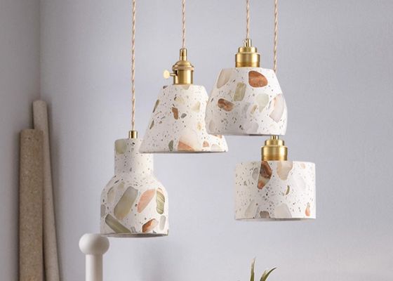 Simple morroco lighting marble bulb pendant lamp for home decoration